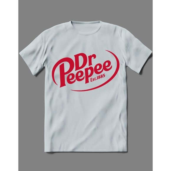 COME VISIT DR. PeePee for the Cure Funny Soda Parody Shirt - Picture 1 of 3